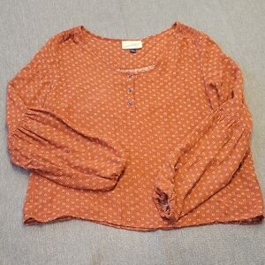 Universal Thread Size S Rust Blouse